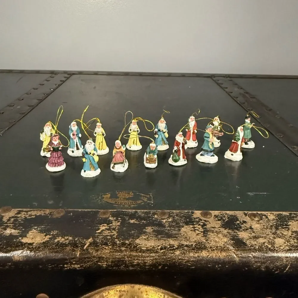 Set Of 15 Mini Victorian Ornaments